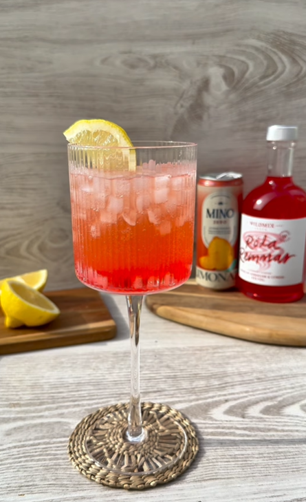 Jordgubb & persikodrink